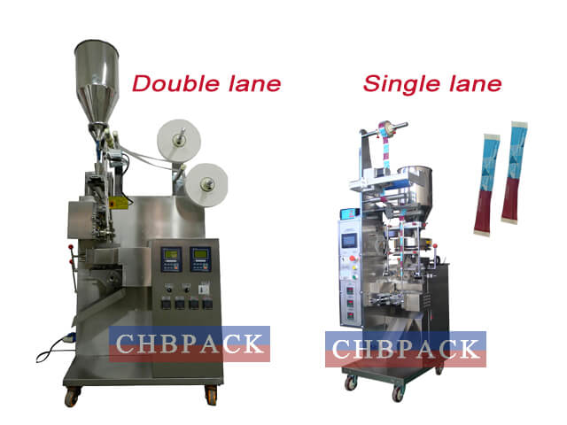 double lane & single lane sugar stick packaging machine