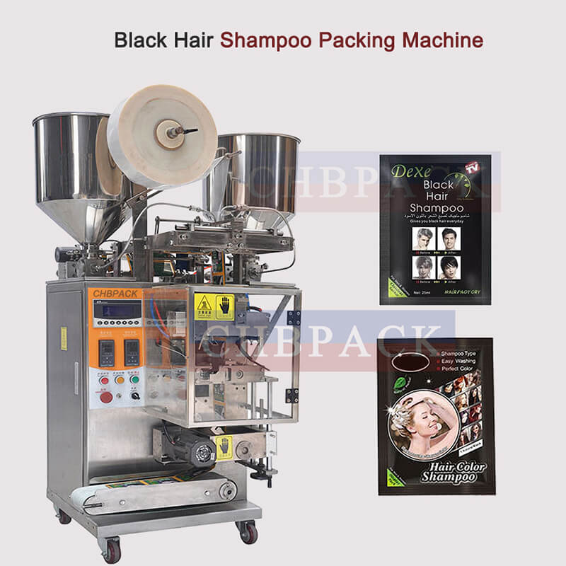 Black Hair Shampoo Packaging Machine 