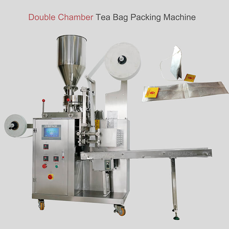 Double Chamber Tea Bag Packing Machine for small busines