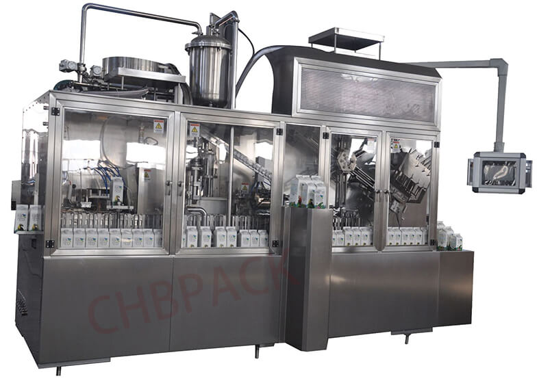 Gable top milk carton filling machine