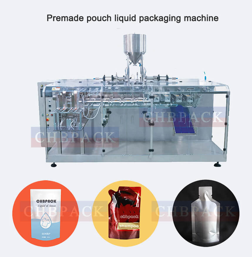 Premade sachet shampoo packaging machine